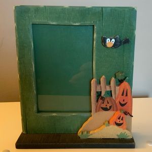 Hobby Lobby 4X6 Harvest Halloween Pumpkin Wooden Picture frame